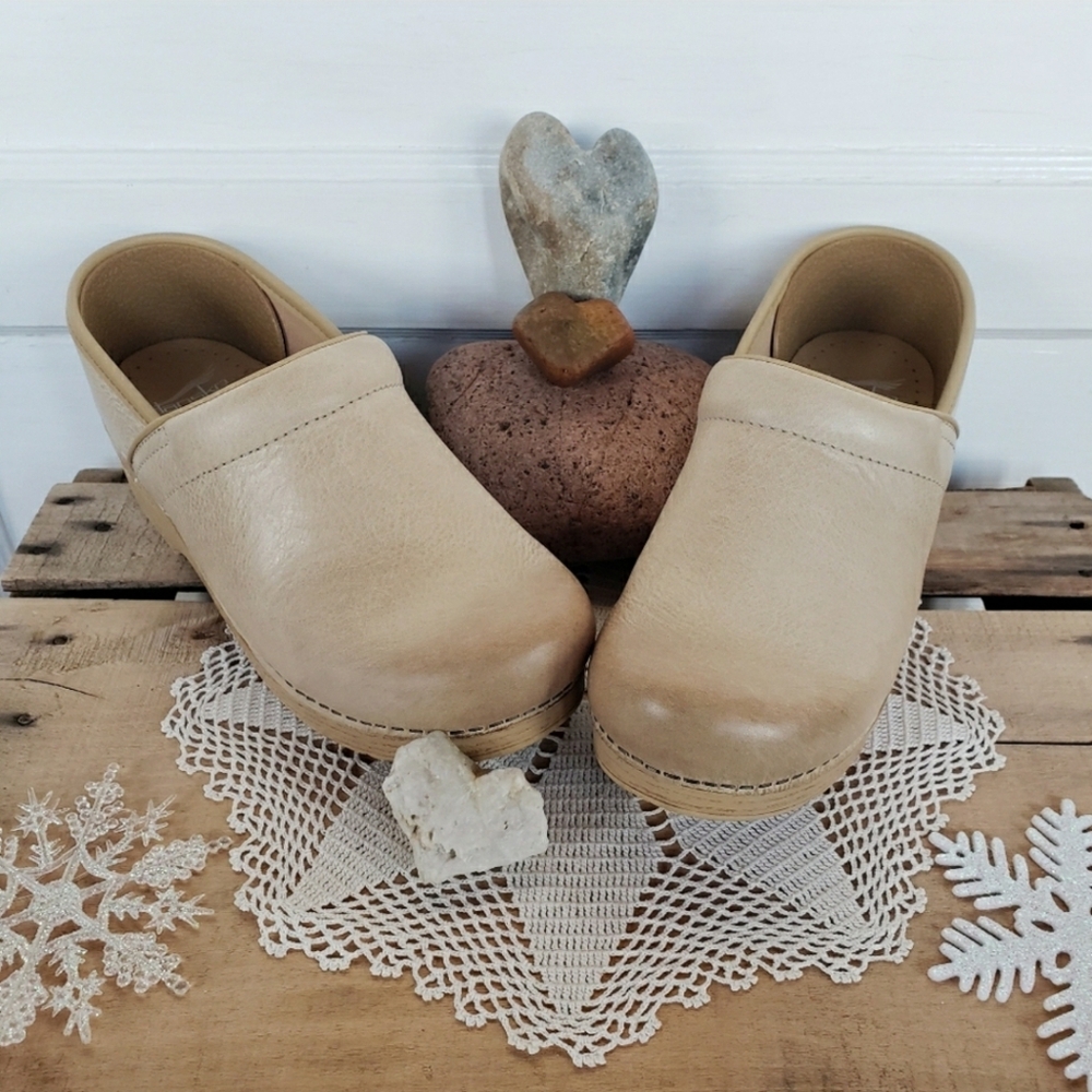 ⚘AvaiLable⚘inQuire pLease⚘Sand Dansko Honey Clog Burnish Distress Cottage 36 37 - Picture 2 of 5